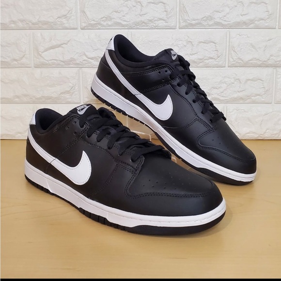 靴 NIKE DUNK LOW RETRO BLACK PANDA 28cm Nike Dunk Low 'Black Panda 2.0' Black/Black-White-White